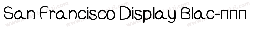 San Francisco Display Blac字体转换